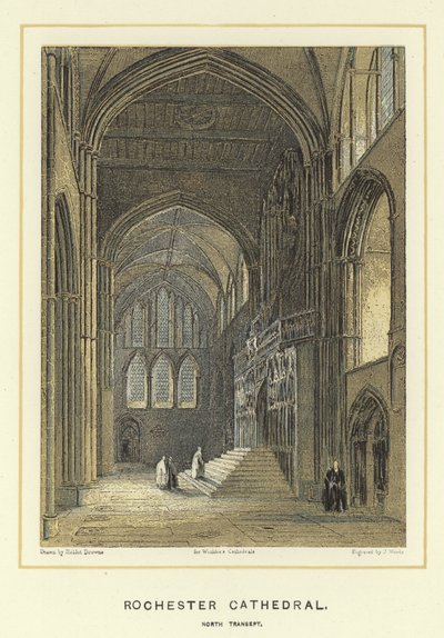 Rochester Cathedral, Nordtransept von Hablot Knight Browne